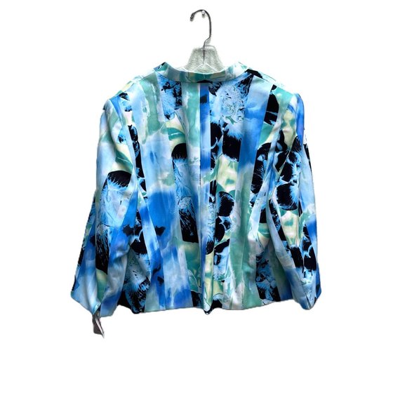 Kasper 2 piece Blue Green White Floral 20W Dress with Jacket NWT - Picture 6 of 6
